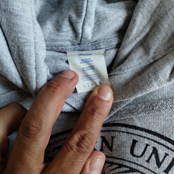 LARGE Northeastern University Boston Mass Hoodie Vintage LARGE Husky Gear - Picture 5 of 7